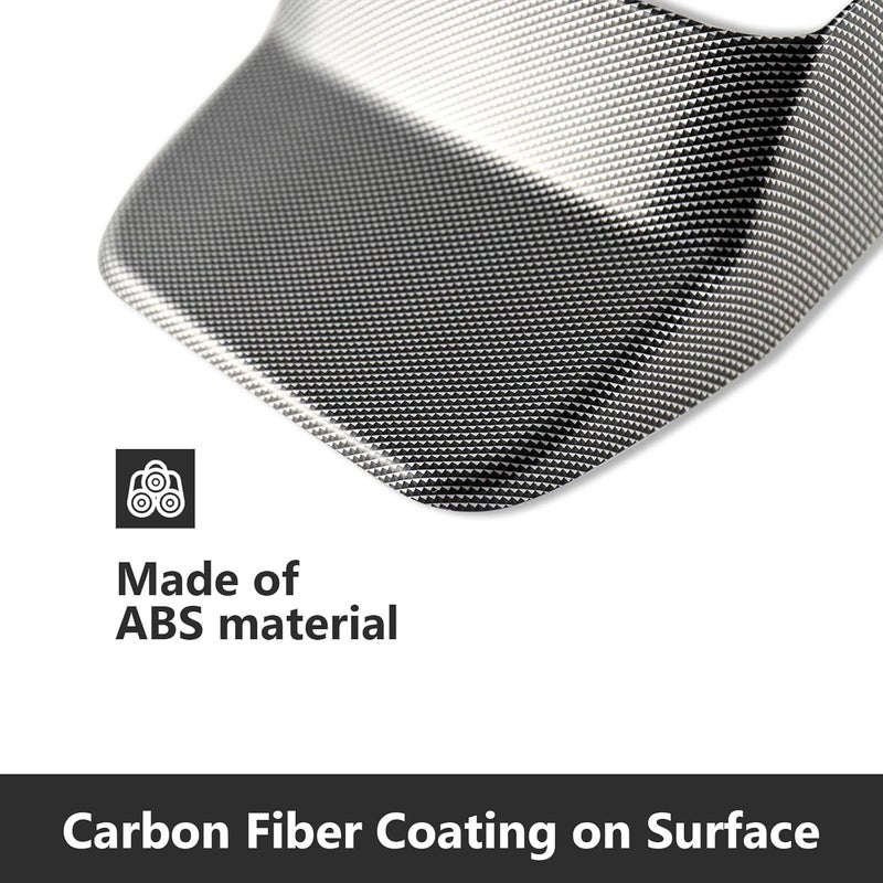 CRMDF Rear Air Vent Outlet Panel Anti Kick Cover for Toyota Land Cruiser 250 1958 Prado LC250 2024 2025 Carbon Fiber Pattern ABS Interior Decoration Accessories - Image 2